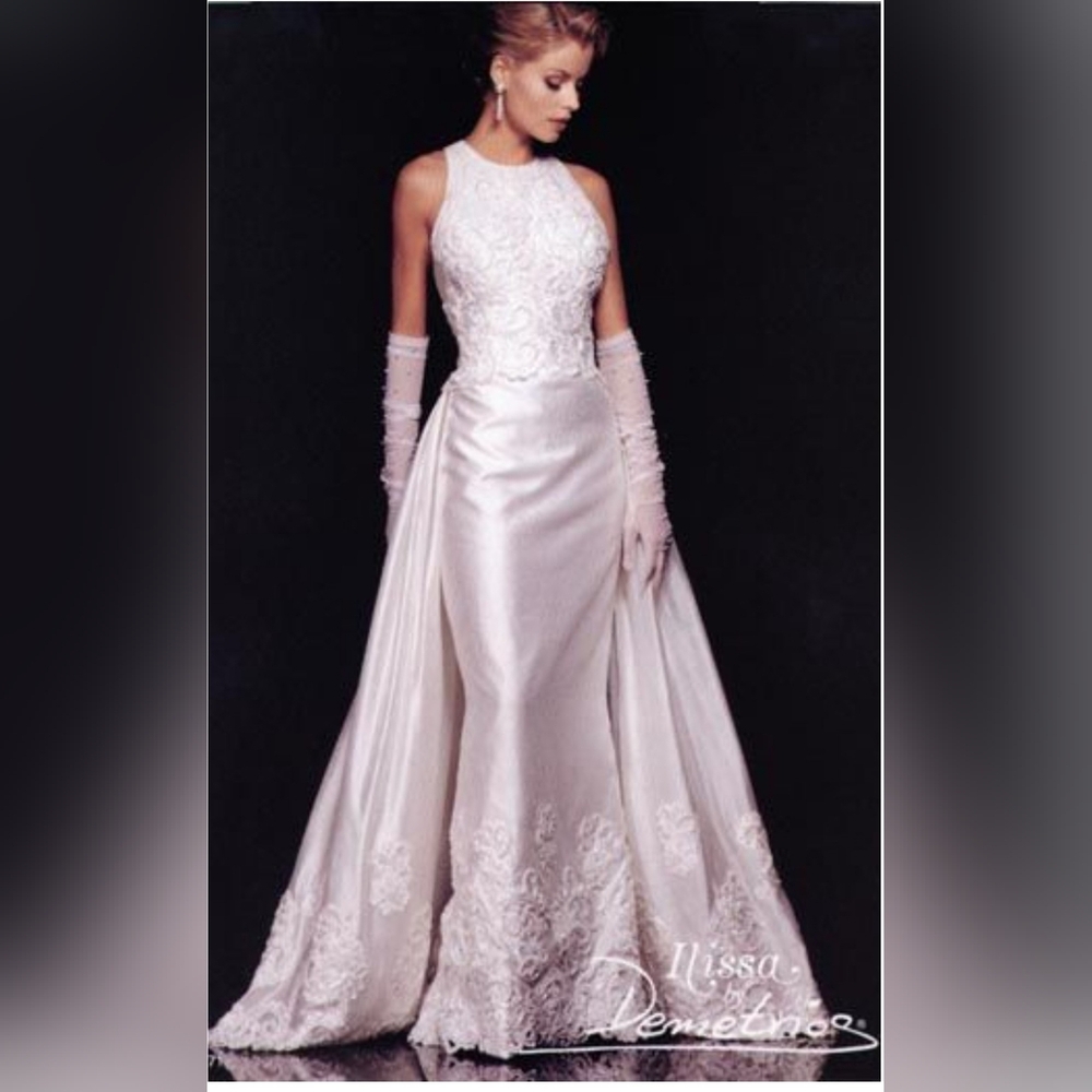 Demetrios Ilissa Vintage Wedding Dress/Gown(Carolyn Bessette-Kennedy Inspired)